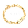Brass Micro Pave Clear Cubic Zirconia Link Bracelets BJEW-JB05533-04-1
