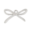 Rack Plating Bowknot Alloy Pendants PALLOY-F018-01P-1