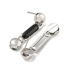 304 Stainless Steel Enamel Stud Earrings EJEW-S229-15P-01-2