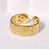 304 Stainless Steel Cuff Open Rings FS-WG093A9-01-2