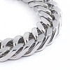 Tarnish Resistant Men's 304 Stainless Steel Diamond Cut Cuban Link Chain Bracelets BJEW-L673-002A-P-2