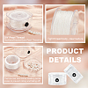 9-Ply Nylon Braided Cord for Jewelry Making Macrame Craft NWIR-WH0020-05C-4