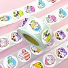 Round Paper Cat in Cup Cartoon Sticker Rolls X-PW-WG36611-01-5