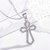 Brass Pendant Necklaces for Men NJEW-BB62425-B-2