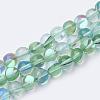 Synthetic Moonstone Beads Strands G-S283-6mm-11A-1