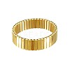 304 Stainless Steel Elastic Rectangle Link Bangles for Unisex WG35402-01-3
