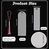 20Pcs Transparent Blank Acrylic Bookmarks Kits DIY-CP0012-45-2