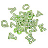 Alphabet Resin Rhinestone Patches DIY-TAC0005-45G-2