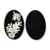 Opaque Flower Pattern Acrylic Pendants BACR-D001-01I-1