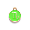Alloy Enamel Pendants X-ENAM-S124-01A-06L-2