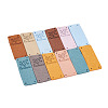 Biyun 54Pcs 9 Colors Microfiber Leather Labels DIY-BY0001-13-2