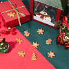 48Pcs 4 Styles Christmas Plastic Cabochons FIND-SC0011-29-4