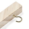 (Defective Closeout Sale: Hole Wrong Size)Wood Hanging Bracket AJEW-XCP0002-65-3