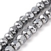 Electroplated Non-magnetic Synthetic Hematite Beads Strands G-G862-02C-1