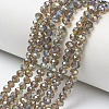 Electroplate Glass Beads Strands EGLA-A034-T6mm-J16-4