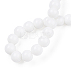 Opaque Solid Color Glass Beads Strands GLAA-T032-P8mm-02-4