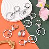 Iron Alloy Lobster Claw Clasp Keychain KEYC-D016-P-5