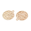 Long-Lasting Plated Brass Filigree Charms KK-K336-24KCG-2