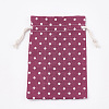 Polycotton(Polyester Cotton) Packing Pouches Drawstring Bags ABAG-T007-01C-1