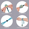 Braided Waxed Cotton Thread Cords Macrame Pouch Necklace Making AJEW-SW00022-11-3