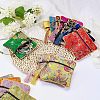 14Pcs 14 Colors Chinese Brocade Tassel Zipper Jewelry Bag Gift Pouch ABAG-NB0001-21-2
