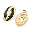 PVD Vacuum Plating Golden 304 Stainless Steel Stud Earrings for Women EJEW-Z068-09G-3