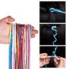 Kissitty 16 Bags 16 Style Metallic/Polyester/Organza/Yarn Cords Cords Hair Braiding String OHAR-KS0001-01-4