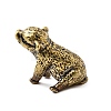 Brass Pig Miniature Figurines Statues for Home Office Desktop Ornament KK-S335-04AB-B-2
