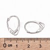 Rhodium Plated 925 Sterling Silver Leverback Earrings X-STER-K168-022P-4