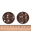 Natural Poplar Wood Cabochons WOOD-N016-46-3