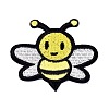 Cute Bee Shape Computerized Embroidery Cloth Iron on/Sew on Patches DIY-M006-09-1