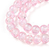 Crackle Glass Beads Strands X-CCG-Q002-6mm-01-3