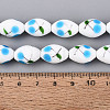 Frosted Handmade Lampwork Beads Strands LAMP-N037-03B-4
