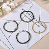 Love Mama Beads Stacking Stretch Bracelets Set for Mother's Day BJEW-SZ0001-90-3