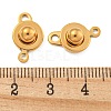 Ion Plating(IP) 201 Stainless Steel Snap Clasps STAS-F139-082G-3