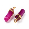 Natural Agate Double Terminated Pointed Pendants G-G902-B08-5