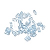 2-Hole Transparent Glass Seed Beads SEED-S023-30B-29-1