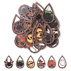 24Pcs 6 Styles Halloween Theme Single Face Printed Aspen Wood Big Pendants WOOD-FS0001-02-2