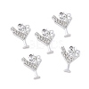 Alloy Crystal Rhinestone Pendants X-ALRI-H004-28P-3