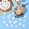60Pcs 2-Hole Natural Shell Buttons BUTT-SP0001-16-5
