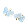 Alloy Glass Pendants GLAA-P080-01G-02-2