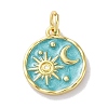 Rack Plated Brass Enamel Pendants KK-Z039-02-2