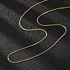 PVD Vacuum Plating 304 Stainless Steel Snake Chains Necklaces NJEW-O058-24G-3