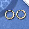 Ion Plating(IP) 304 Stainless Steel Huggie Hoop Earrings EJEW-F111A-14mm-G-4
