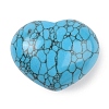 Synthetic Turquoise Love Heart Stone G-I367-03F-1