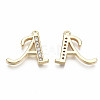 Brass Micro Pave Clear Cubic Zirconia Pendants LS-KK-S360-053A-NF-1