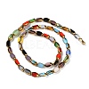 Electroplate Glass Beads Strands X-GLAA-K061-02-2
