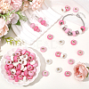 100cs Large Hole Resin European Beads RESI-PA0001-22B-4