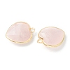 Natural Rose Quartz Pendants G-B009-03G-A-2