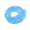 Transparent Glass Beads Strands EGLA-A044-T6mm-MB08-3
